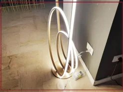 Ondaluce Lampada da terra Golden stile Design con forte sconto- Lampade Da Terra