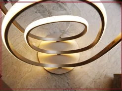 Ondaluce Lampada da terra Golden stile Design con forte sconto- Lampade Da Terra