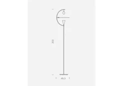 Lampada da terra stile Design Newton floor con forte sconto^Nemo New