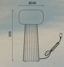 Sale Lampada Mantra 7248 faro lampada da tavolo bianco in OFFERTA OUTLET Lampade Da Tavolo