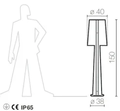 Sale Lampada Miss jane in OFFERTA OUTLET Lampade Da Terra