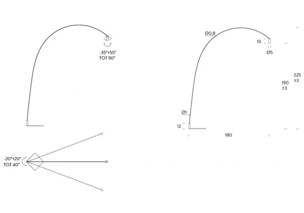 Lampada Fox floor a PREZZI OUTLET^Nemo Clearance
