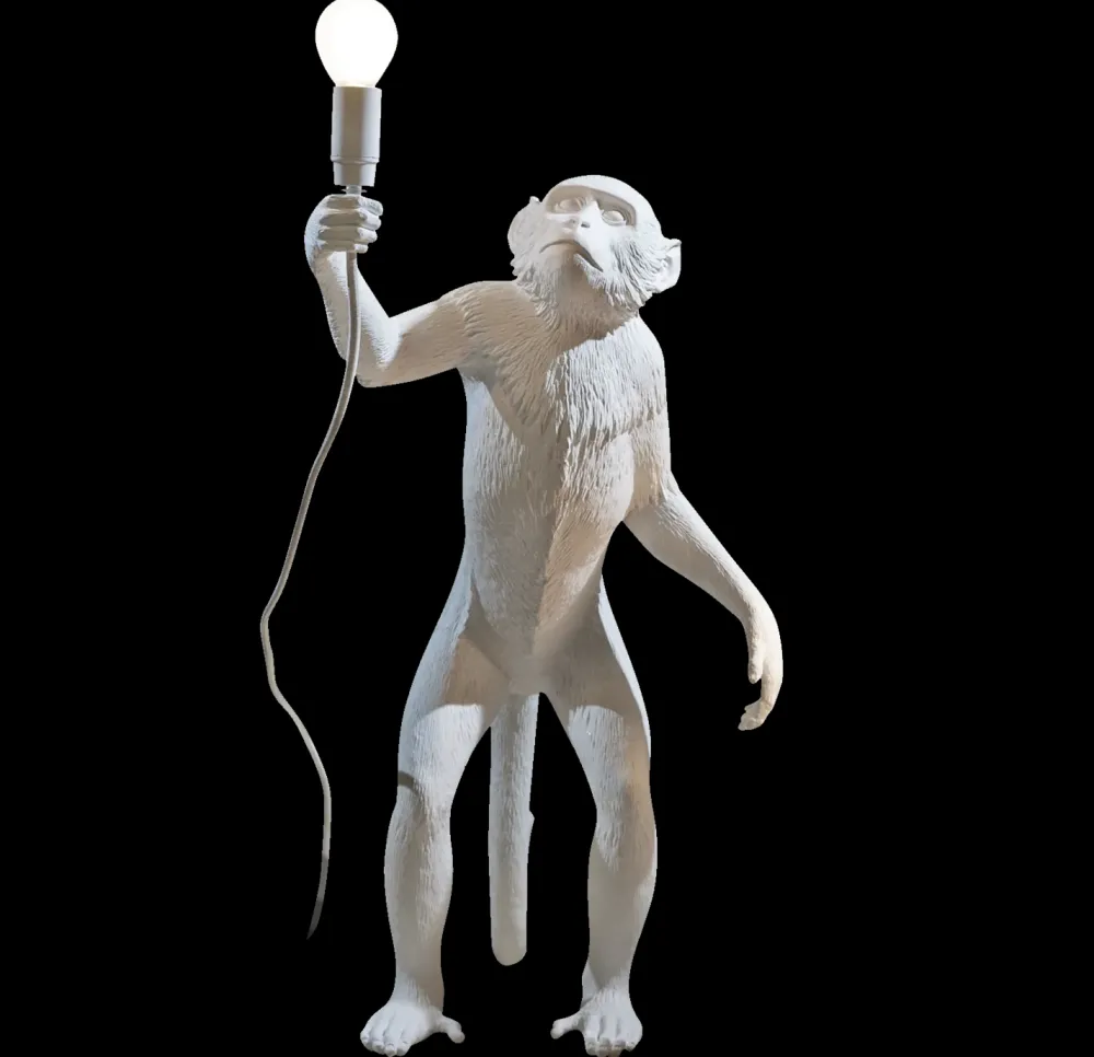 Seletti Lampada Monkey lamp white a PREZZI OUTLET- Lampade Da Tavolo