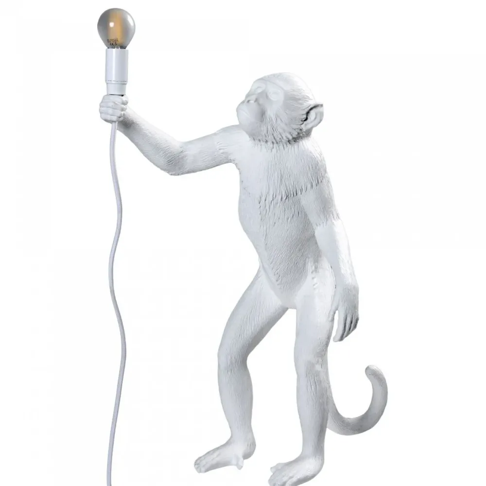 Seletti Lampada Monkey lamp white a PREZZI OUTLET- Lampade Da Tavolo