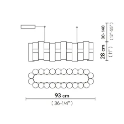 Lampada La lollo 100 linear sospensione led a PREZZI OUTLET^Slamp Clearance