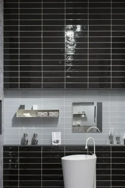 Lavabo in Solid surface modello Body next bicolor avana a marchio con forte sconto Lavabo