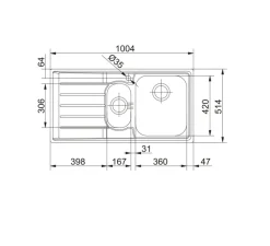 Lavello Nex 251 ad un prezzo mai così piccolo^Franke Clearance