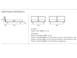 Letto * deep piano ortopedico di scontato del 35%^Samoa Discount
