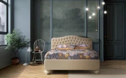 New Letto classico con contenitore Bernini a prezzo ribassato Letti