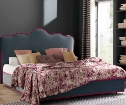 Md work Letto classico Letto matrimoniale orchidea 50 luxury made in italy con uno sconto esclusivo- Letti