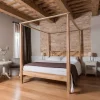 Letto Country- chic in teak massello di scontato del 22%^Outlet Etnico Outlet