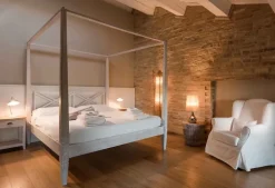 Letto Country- chic in teak massello di scontato del 22%^Outlet Etnico Outlet