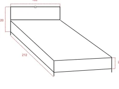 LETTO Dafne   in OFFERTA OUTLET - 46%^Artigianale Outlet