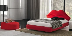 Outlet Letto design con contenitore Kiss a prezzo ribassato Letti