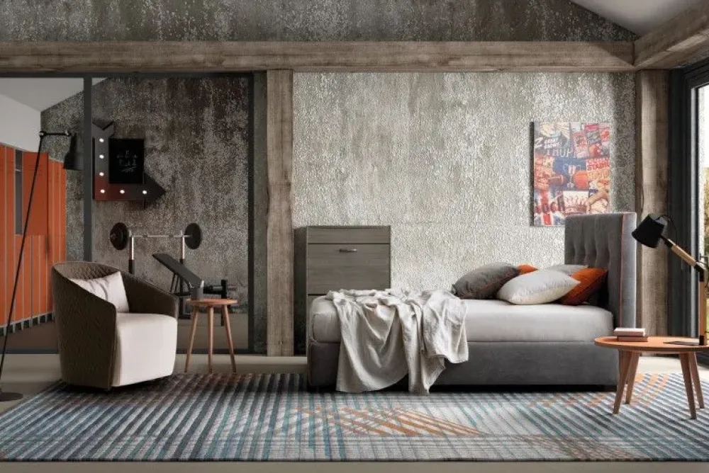 Letto design con contenitore Love a prezzo scontato^Le Comfort Discount