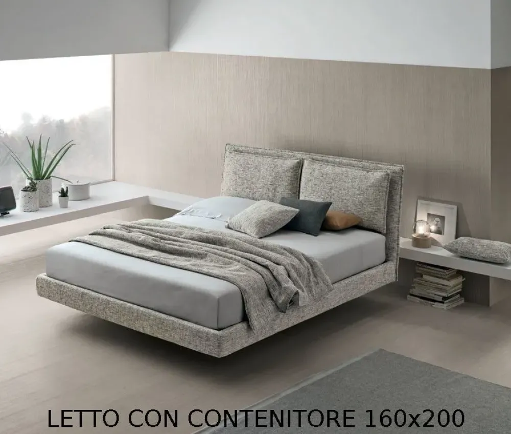 Letto design con contenitore Wiki a prezzo scontato^V&nice