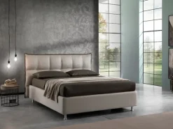 Discount Letto design con contenitore Clarice a prezzo ribassato Letti