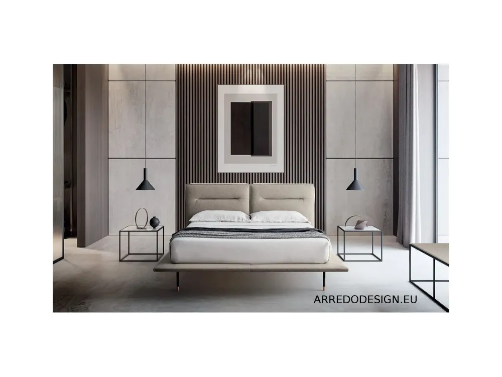 Letto design con piedini Moonlight a prezzo ribassato Letti