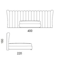 Letto design Letto luxury maxi italy con un ribasso esclusivo^Md work Outlet