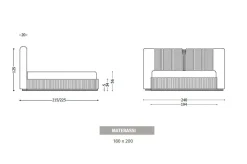 Letto design Luxury bed base acciaio   inserti acciaio   con un ribasso del 30%^Md work Hot