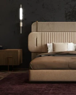 Best Letto design Luxury pelle e ottone con un ribasso esclusivo Letti