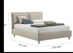Letto design Wiky con uno sconto del 32% Letti
