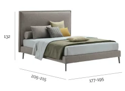Letto design Ziva scontato 32%^V&nice Hot