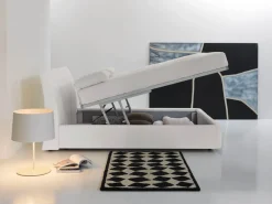 Online LETTO Doppio contenitore luxury pelle vari colori   SCONTATO Letti