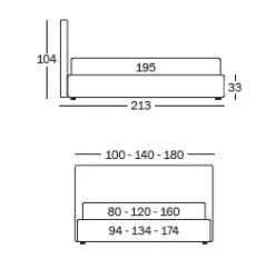 Artigianale LETTO Eve in OFFERTA OUTLET- Letti
