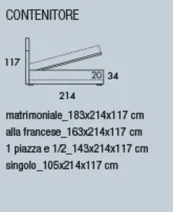 Nefi LETTO Giada a PREZZI OUTLET- Letti