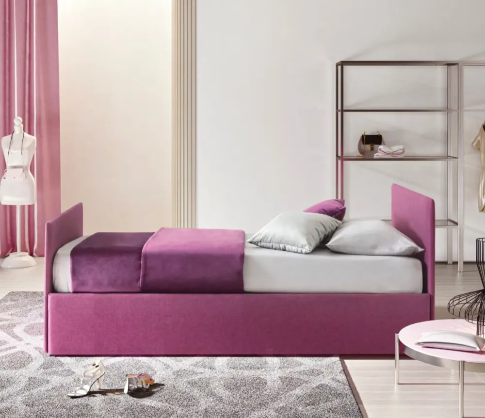 Le Comfort Letto imbottito con contenitore Bambusa a prezzo scontato- Letti