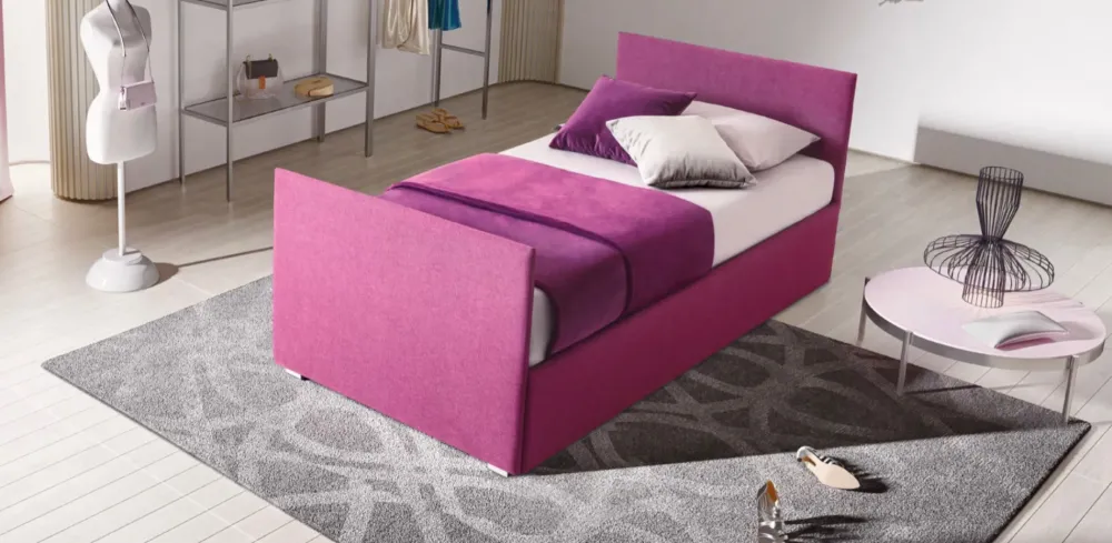 Le Comfort Letto imbottito con contenitore Bambusa a prezzo scontato- Letti