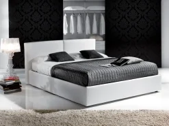 Letto imbottito con contenitore Porto  a prezzo ribassato^Artigianale Best