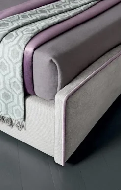 Discount Letto imbottito con contenitore Megan a prezzo ribassato Letti