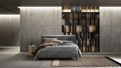 Outlet Letto imbottito con contenitore Charlie a prezzo ribassato Letti