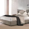 Letto imbottito con contenitore Spring  a prezzo ribassato^Artigianale Outlet