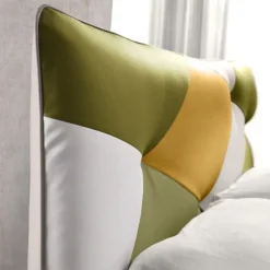 Letto imbottito con contenitore Spring  a prezzo ribassato^Artigianale Outlet