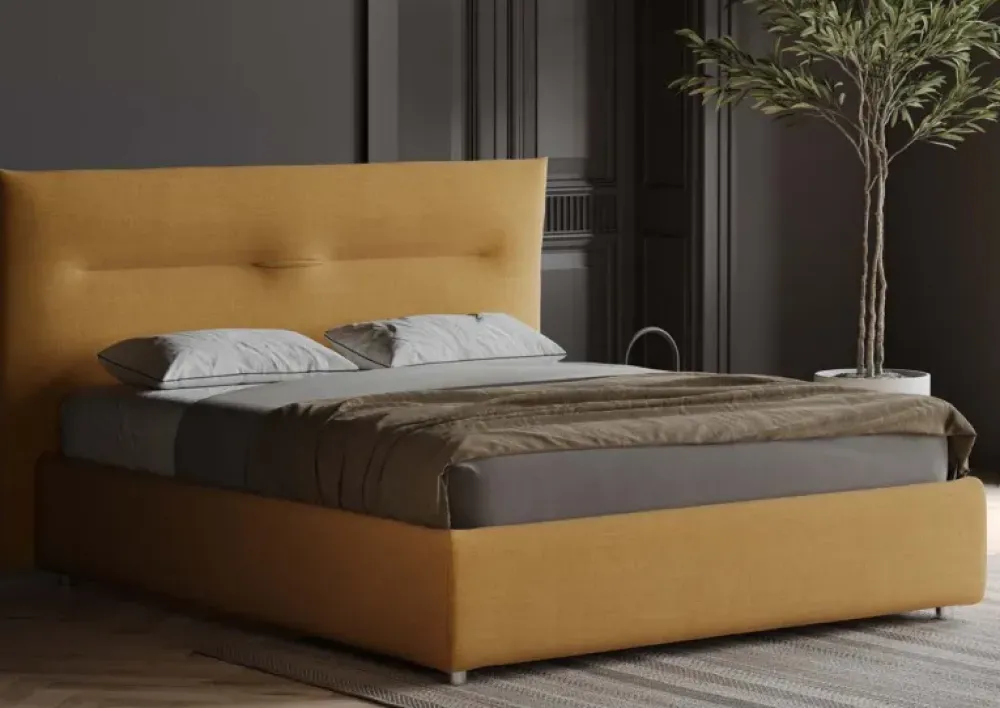 Letto imbottito con contenitore Ken a prezzo ribassato^Divaletti Hot
