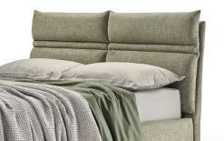 Letto imbottito con contenitore Linus  a prezzo scontato Letti
