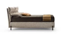 Letto imbottito con contenitore Linus  a prezzo scontato Letti