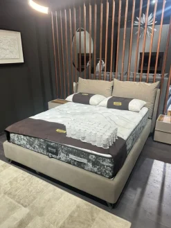 Bside Letto imbottito con contenitore Fun double compact  a prezzo ribassato- Letti