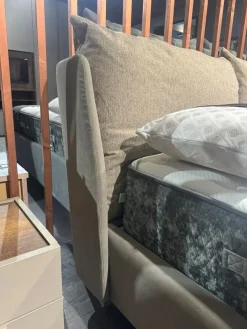 Bside Letto imbottito con contenitore Fun double compact  a prezzo ribassato- Letti