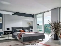 Letto imbottito con contenitore Book  a prezzo scontato Letti