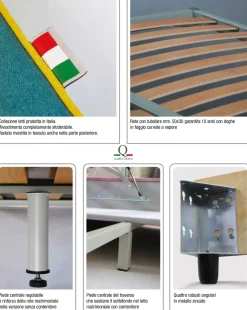 Letto imbottito con contenitore Pegaso a prezzo scontato^Salvetti Best