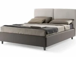 Discount Letto imbottito con contenitore Camilla testata liscia Stilfar a prezzo scontato Letti