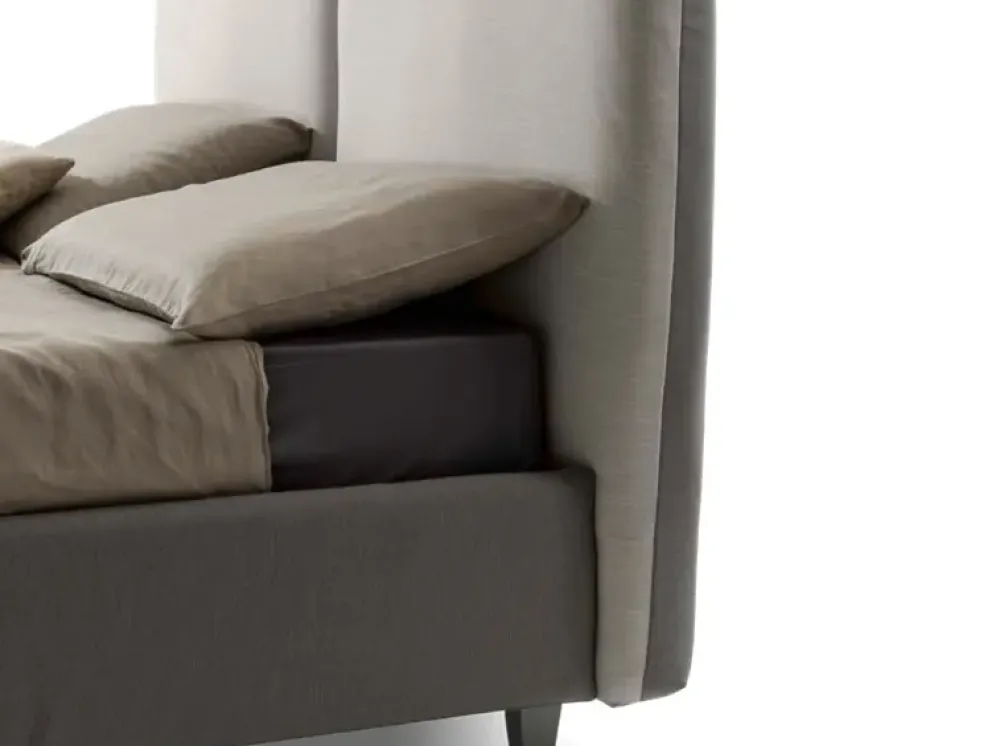 Discount Letto imbottito con contenitore Camilla testata liscia Stilfar a prezzo scontato Letti