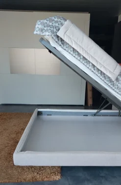 V&nice Letto imbottito con contenitore Wiki a prezzo ribassato- Letti