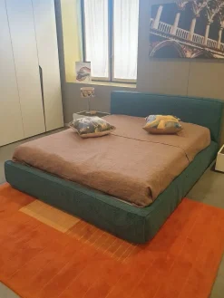 Excò Letto imbottito con contenitore Zoom a prezzo ribassato- Letti