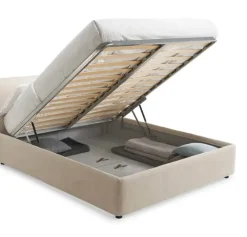 Letto imbottito con contenitore Arata  a prezzo scontato^Rosini