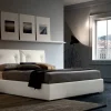 Sale Letto imbottito con contenitore Edgar  a prezzo scontato Letti